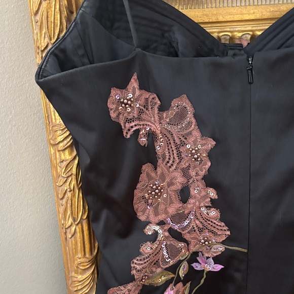 Mandalay Vintage Black Floral Embroidered Dress. - Picture 10 of 17